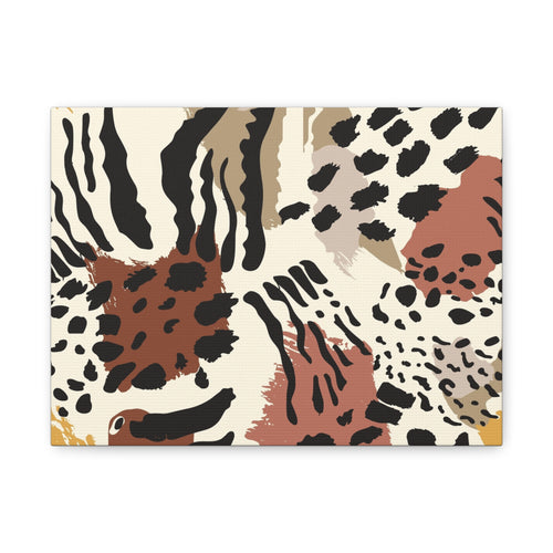 Abstract Animal Print Canvas Art - Modern Home Decor