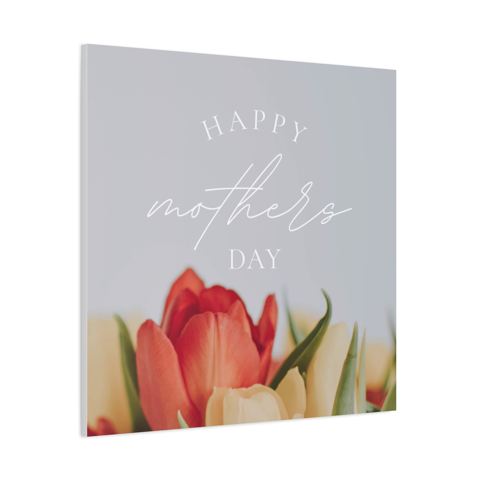 Mother's Day Matte Canvas Wall Art - Floral Design