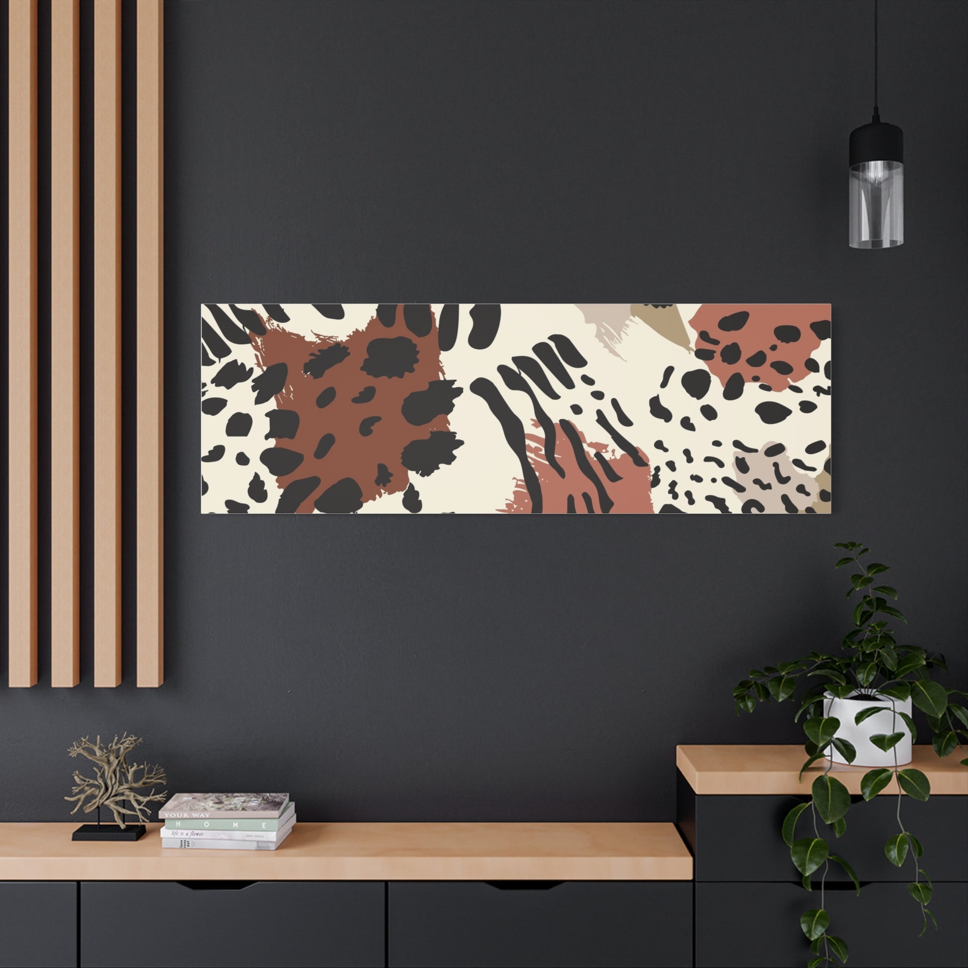 Abstract Animal Print Canvas Art - Modern Home Decor