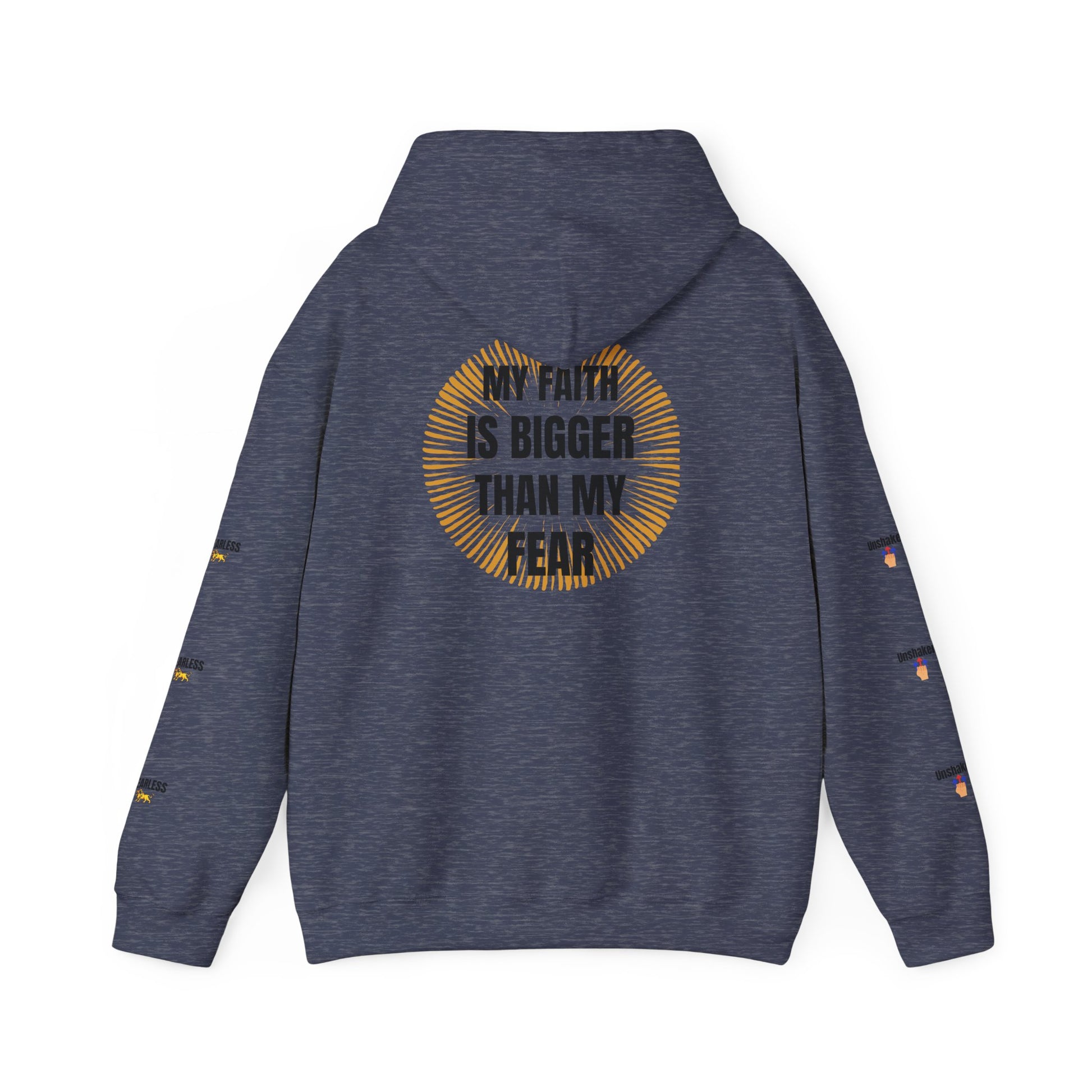 Faith Over Fear Hoodie - Unisex Heavy Blend Sweatshirt for Comfort and Inspiration