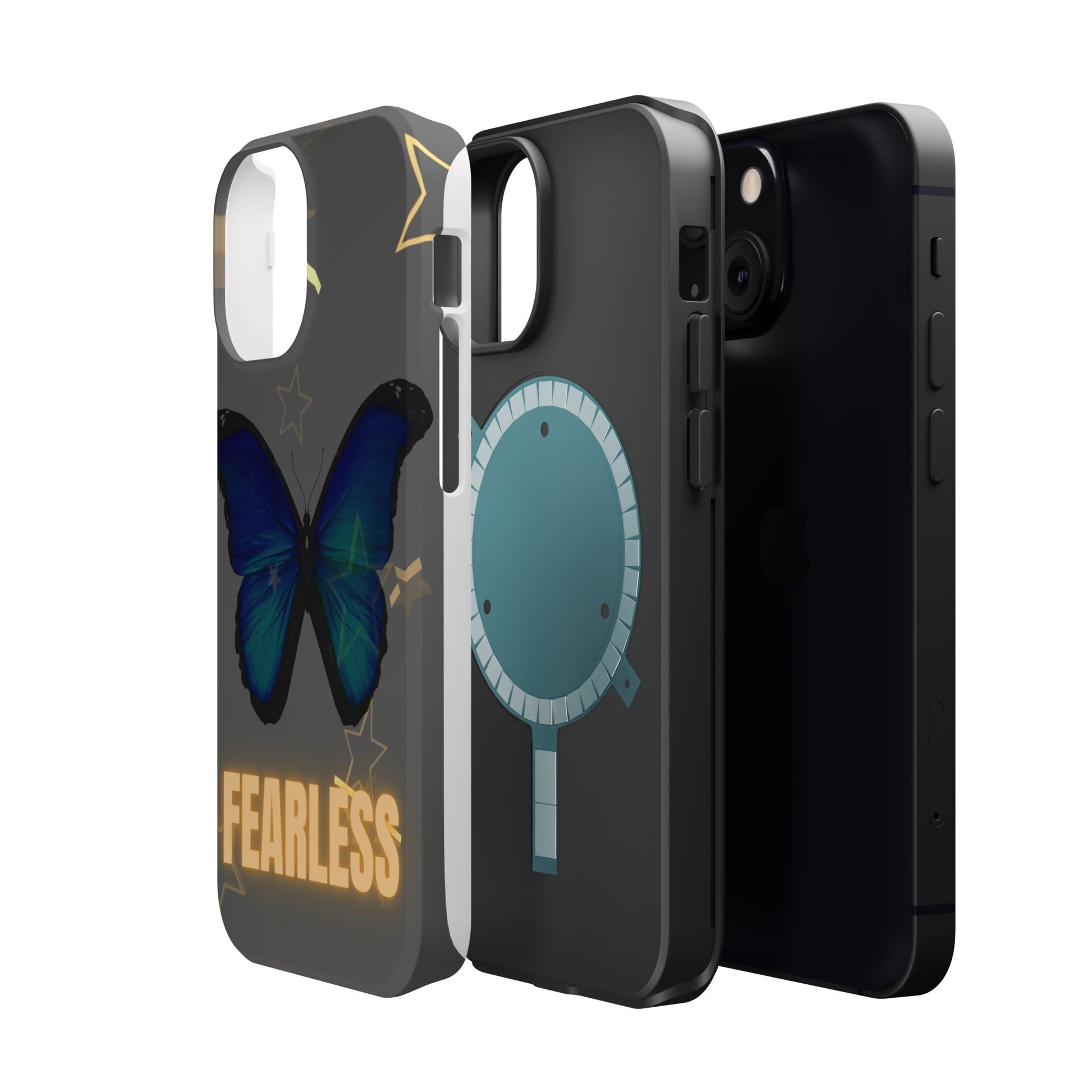 Fearless Butterfly Magnetic Phone Case - Bold and Inspirational Design