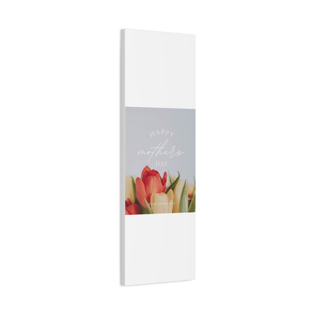 Mother's Day Matte Canvas Wall Art - Floral Design