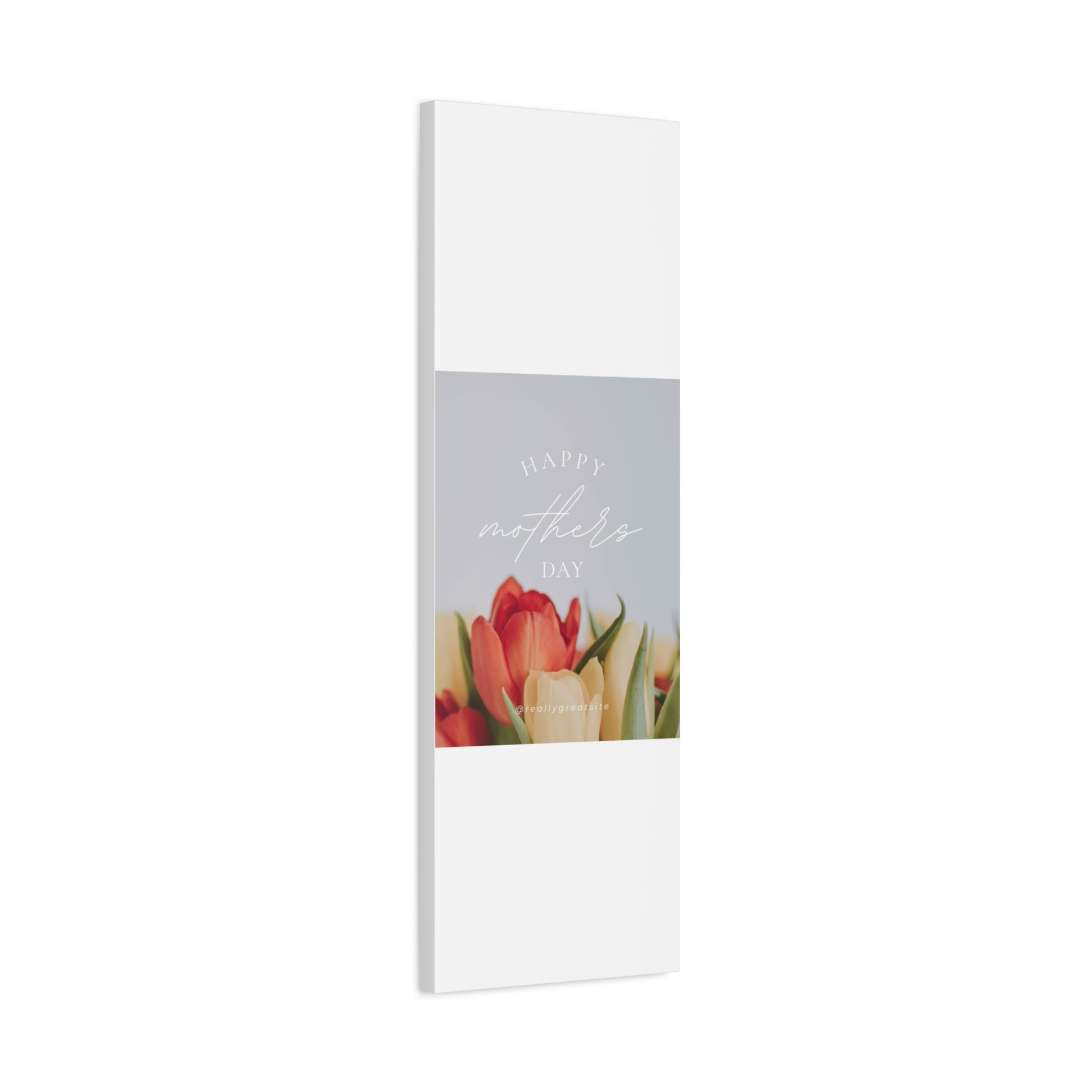 Mother's Day Matte Canvas Wall Art - Floral Design