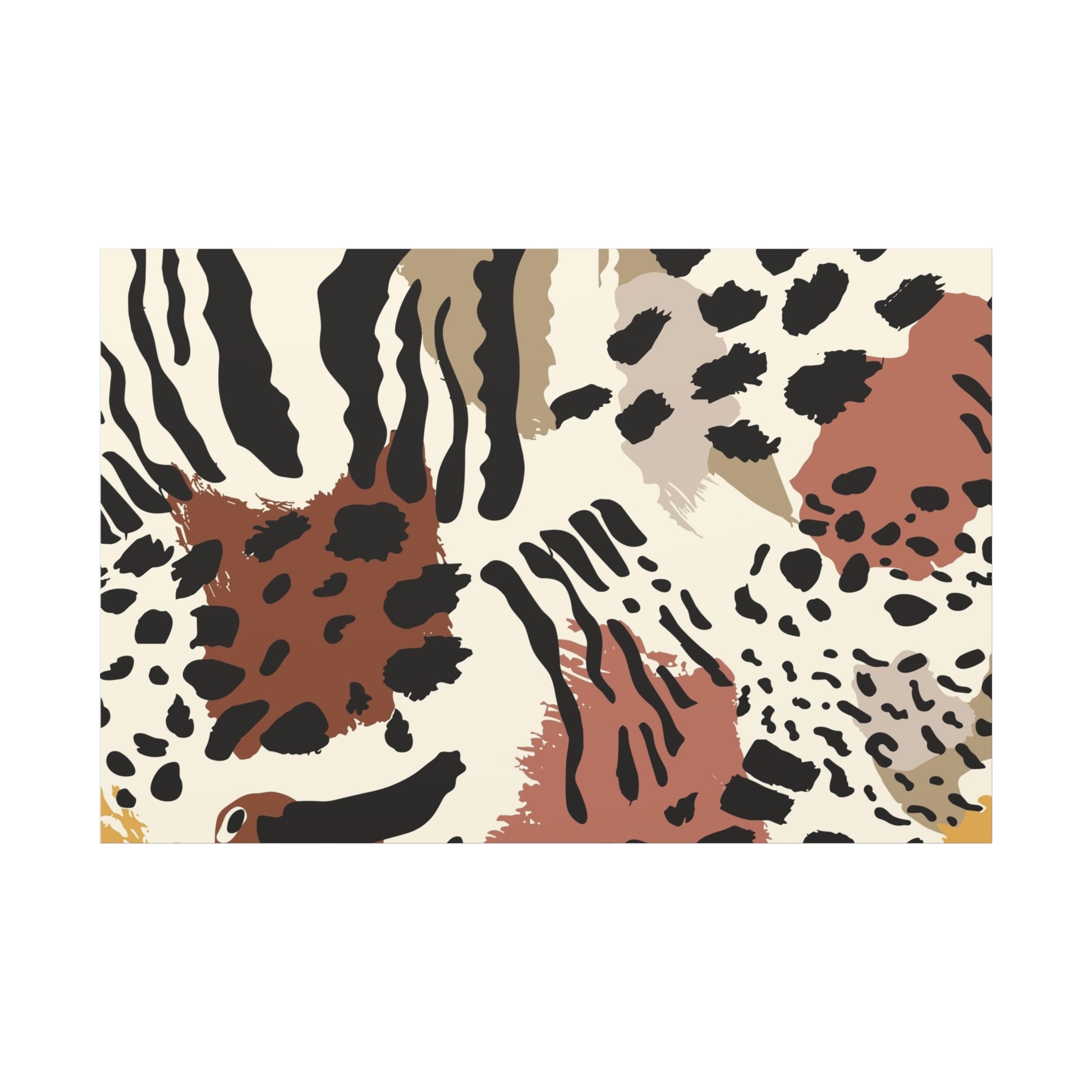 Abstract Animal Print Canvas Art - Modern Home Decor