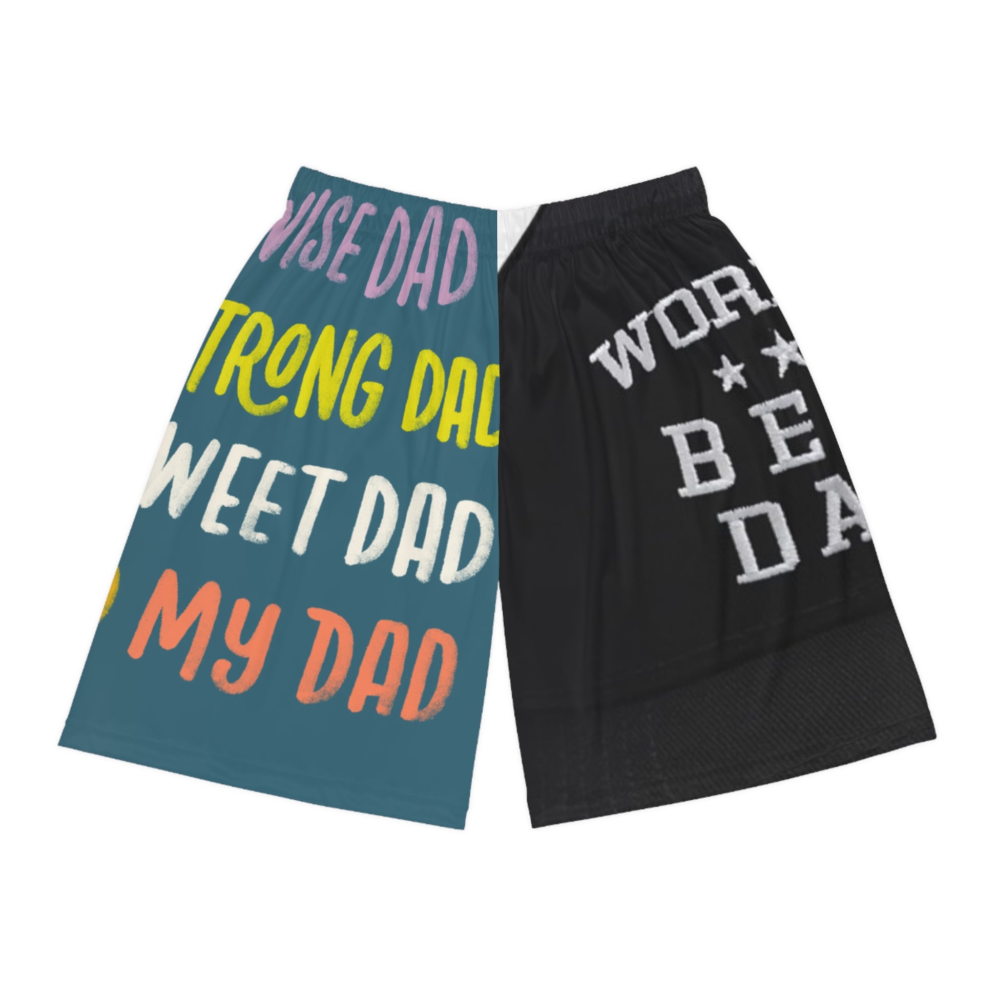 Basketball Shorts for Cool Dads, Gifts for Father's Day, Fun Activewear for Dads, Casual Summer Sportswear, Unique Dad Shorts
