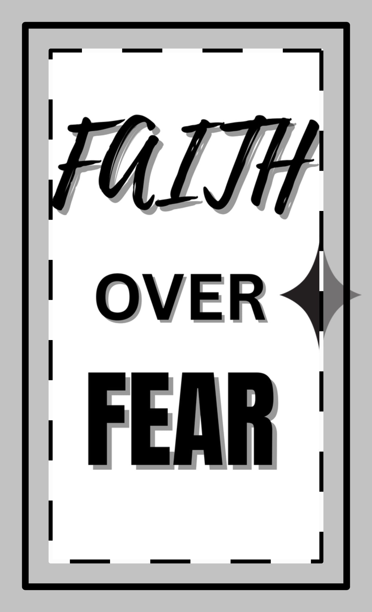 Inspirational Custom Shape Magnets - "Faith Over Fear"