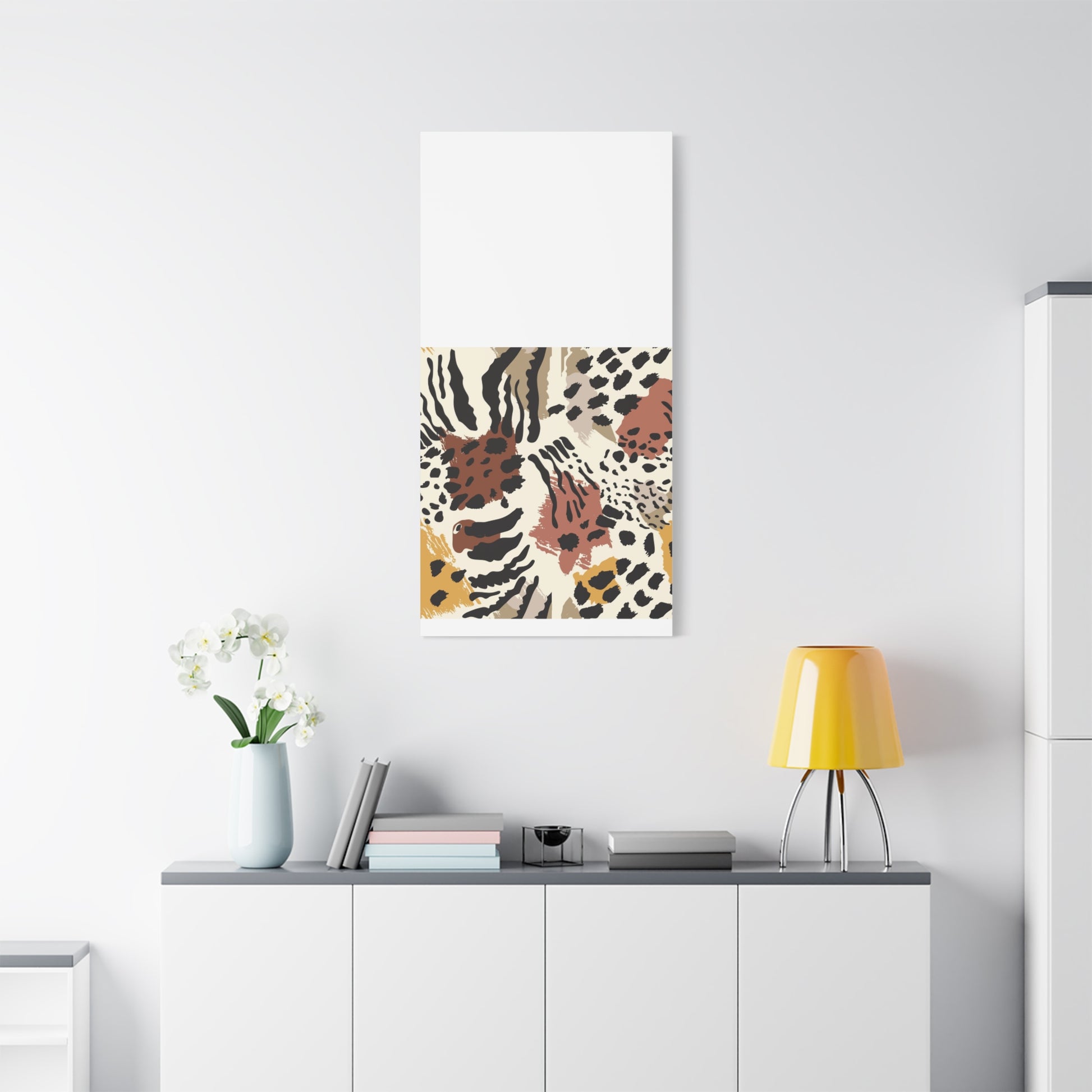 Abstract Animal Print Canvas Art - Modern Home Decor