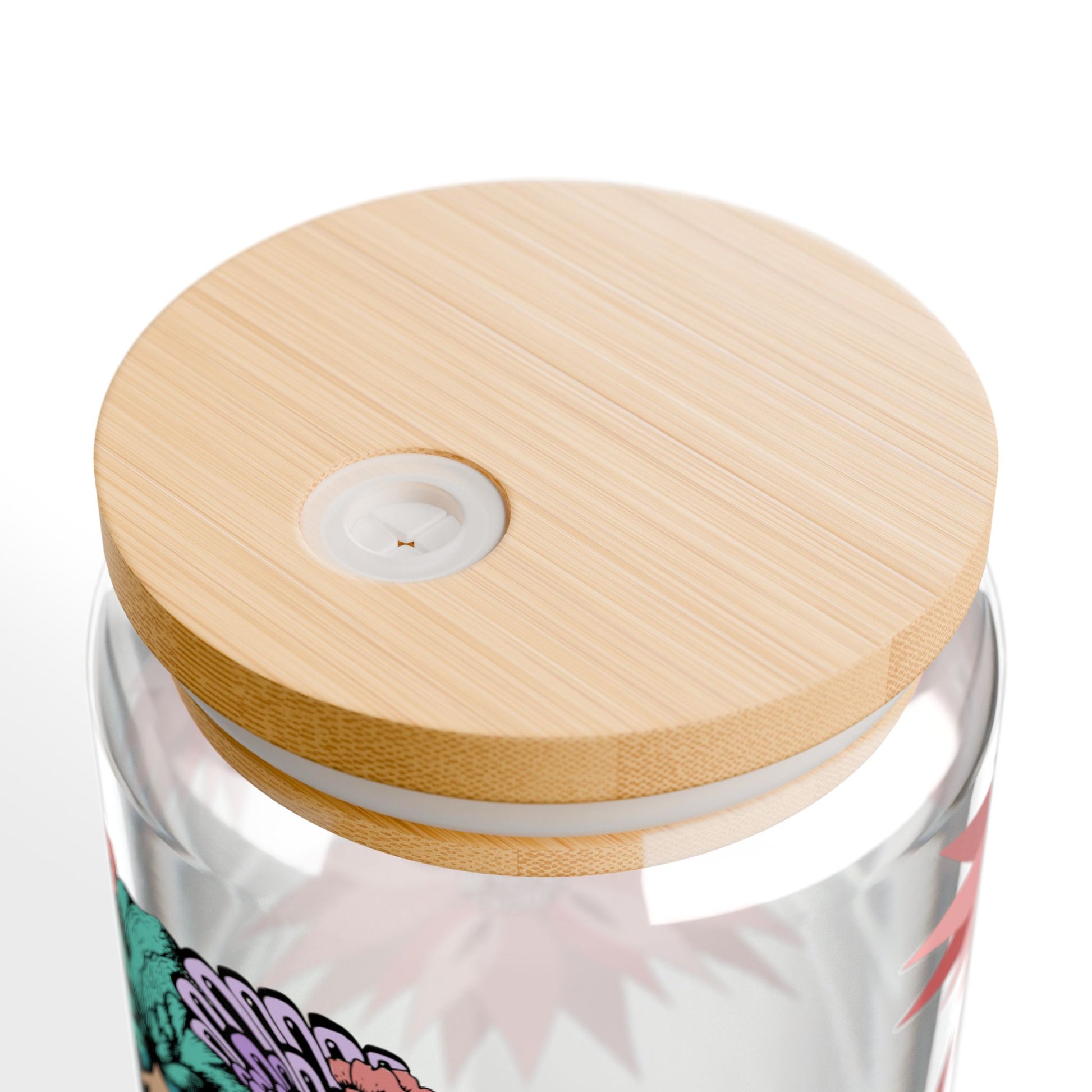 Bohemian Sipper Glass with Straw - 16oz Floral Design