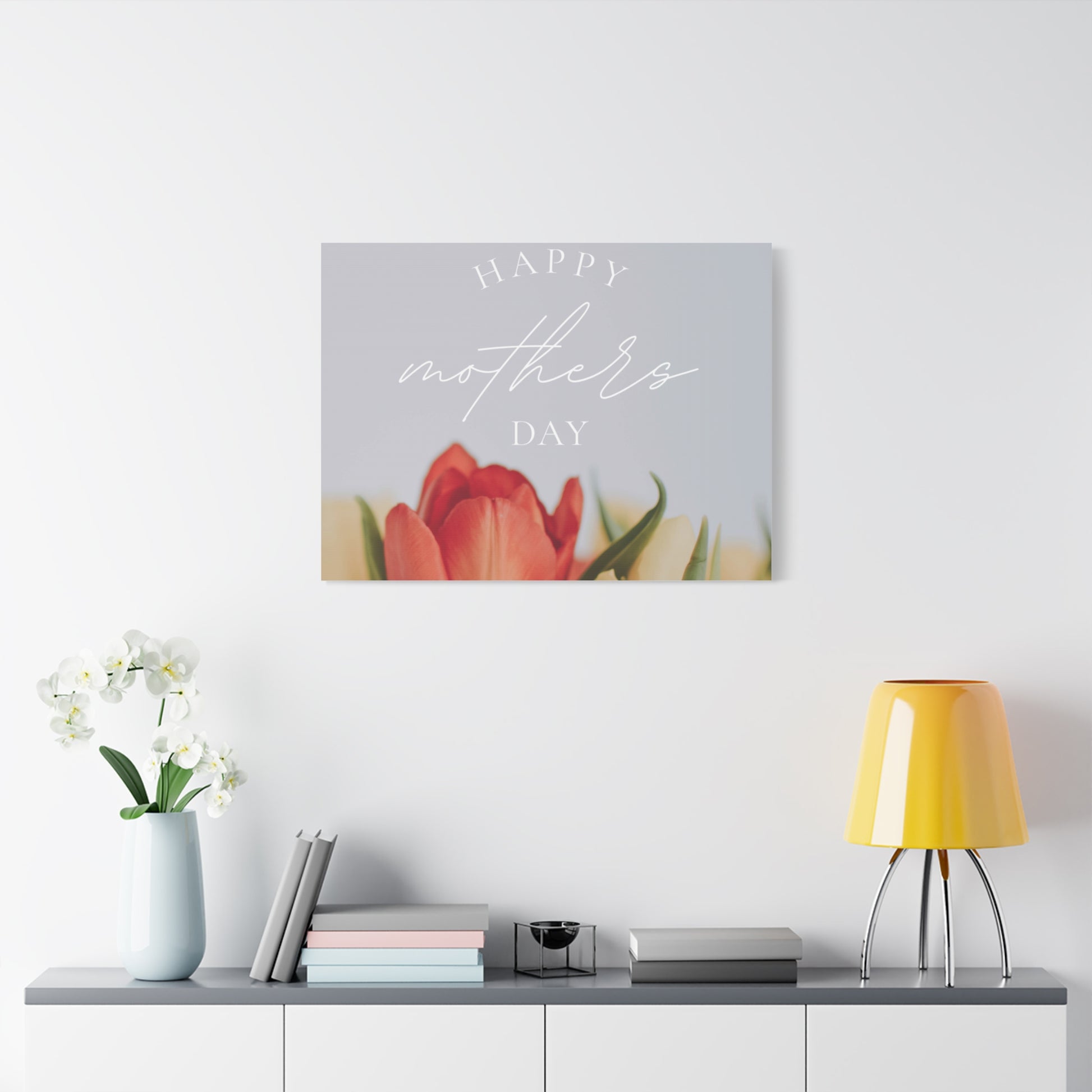 Mother's Day Matte Canvas Wall Art - Floral Design