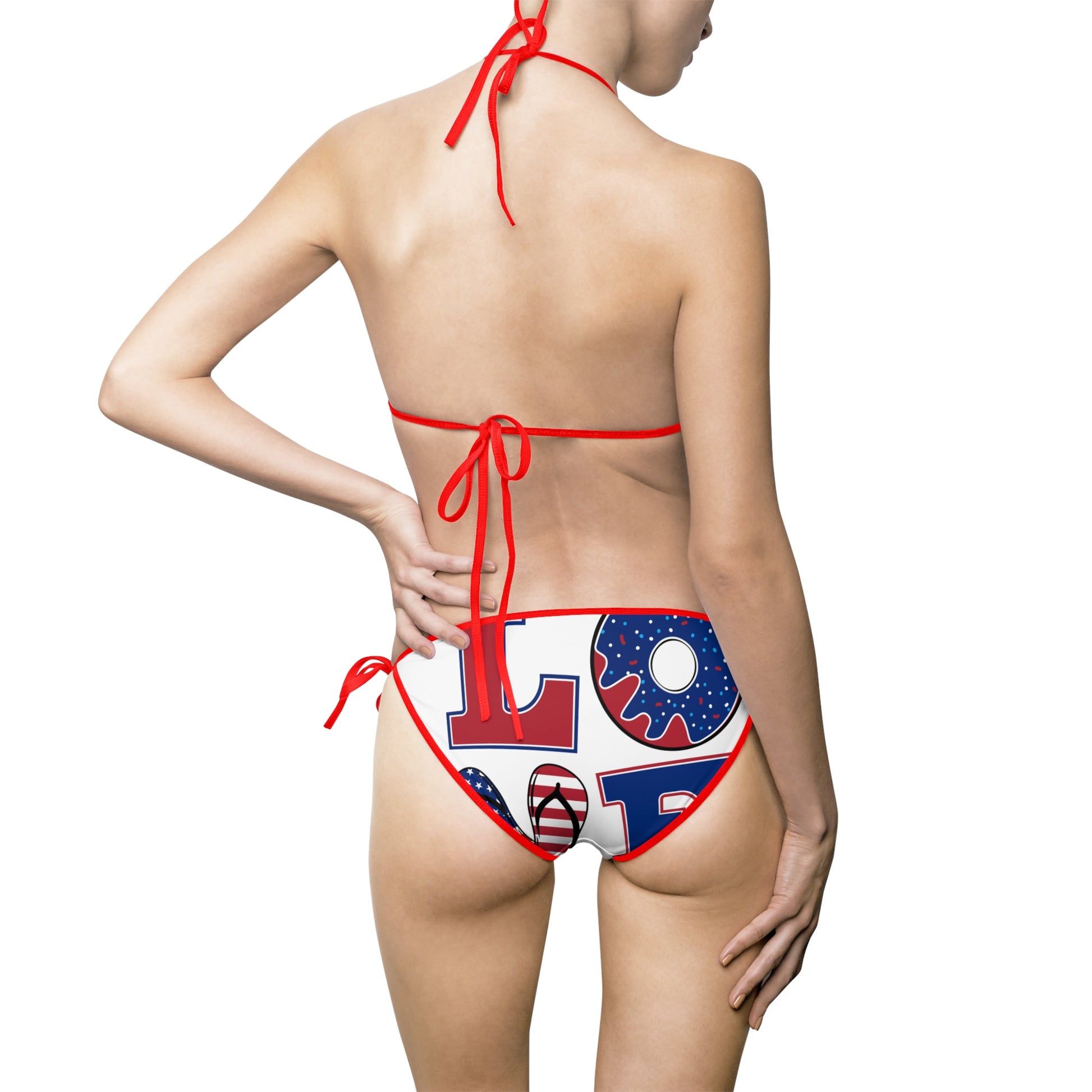Patriotic Women's Bikini Swimsuit - Fun Summer Beachwear