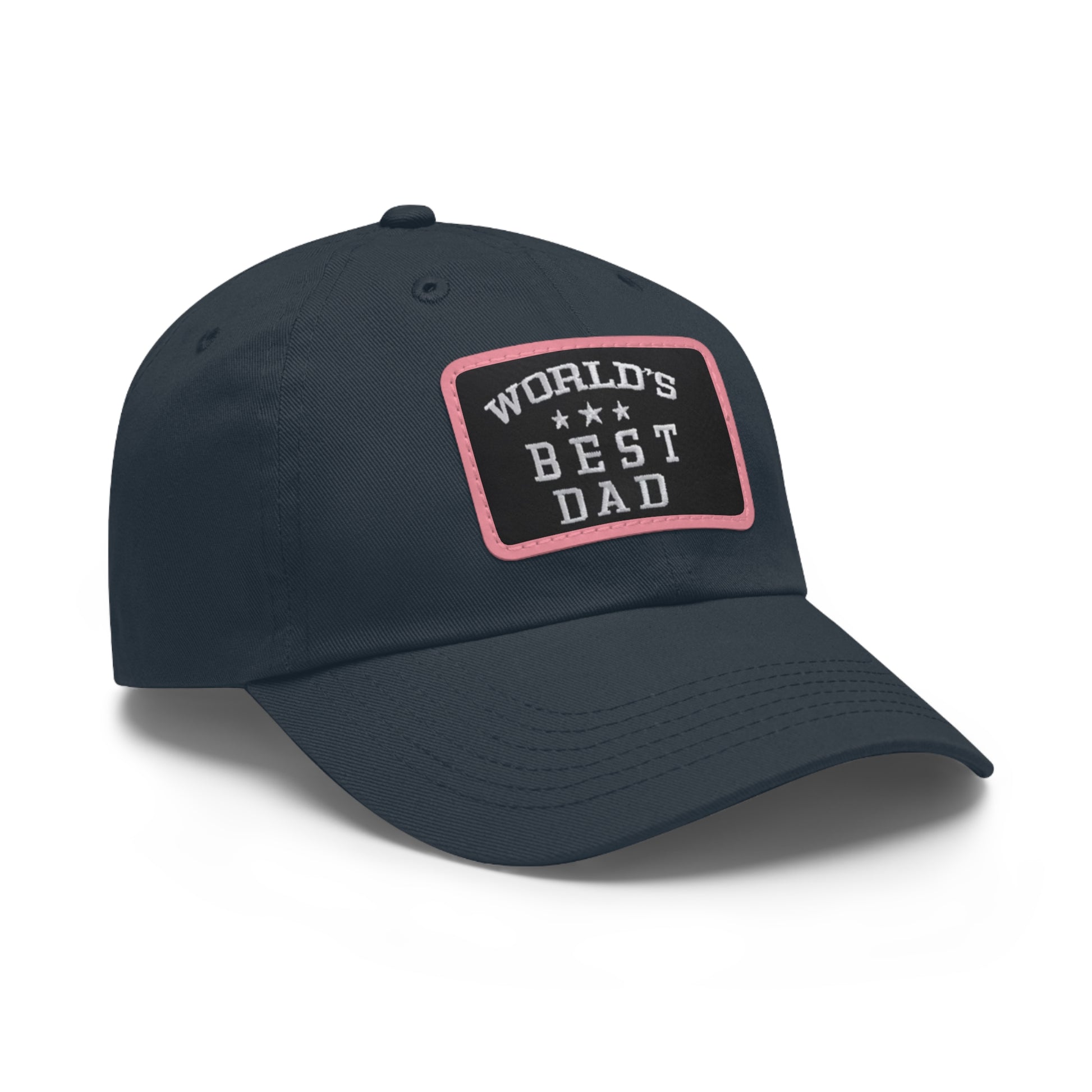 World's Best Dad Leather Patch Dad Hat