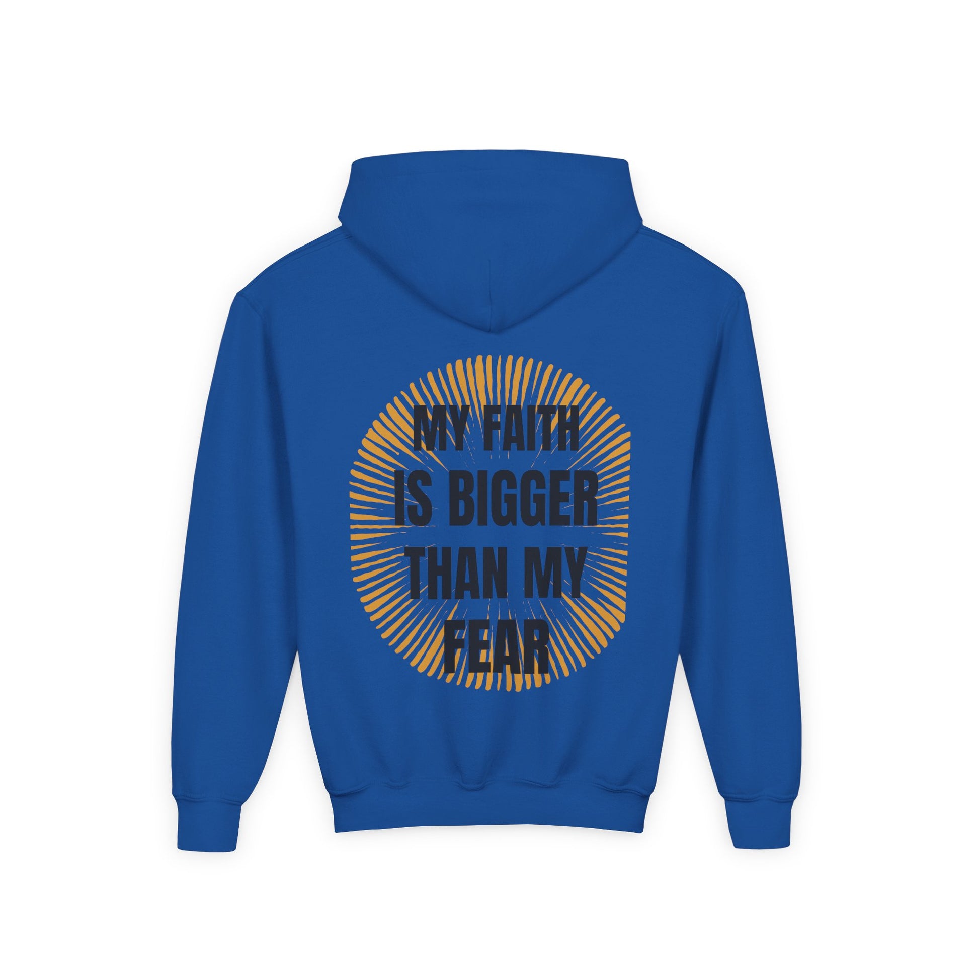 Inspirational Youth Hoodie - "Faith Over Fear" Design