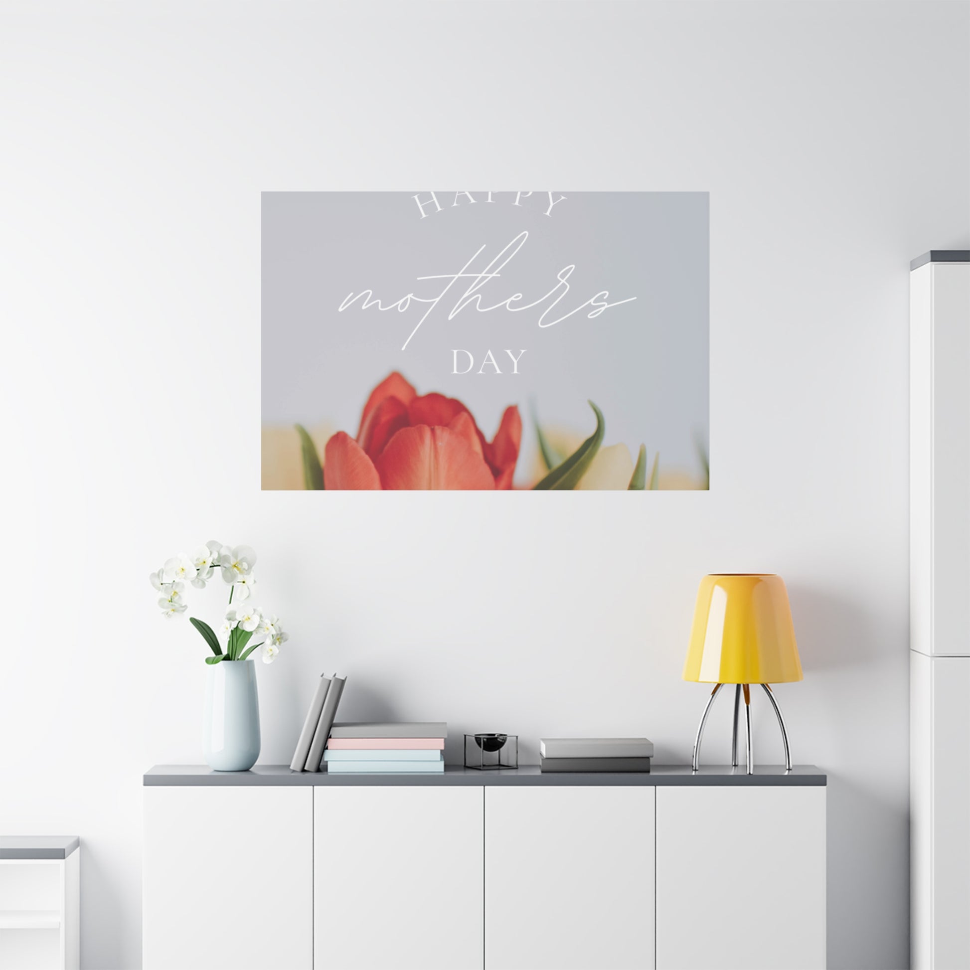 Mother's Day Matte Canvas Wall Art - Floral Design