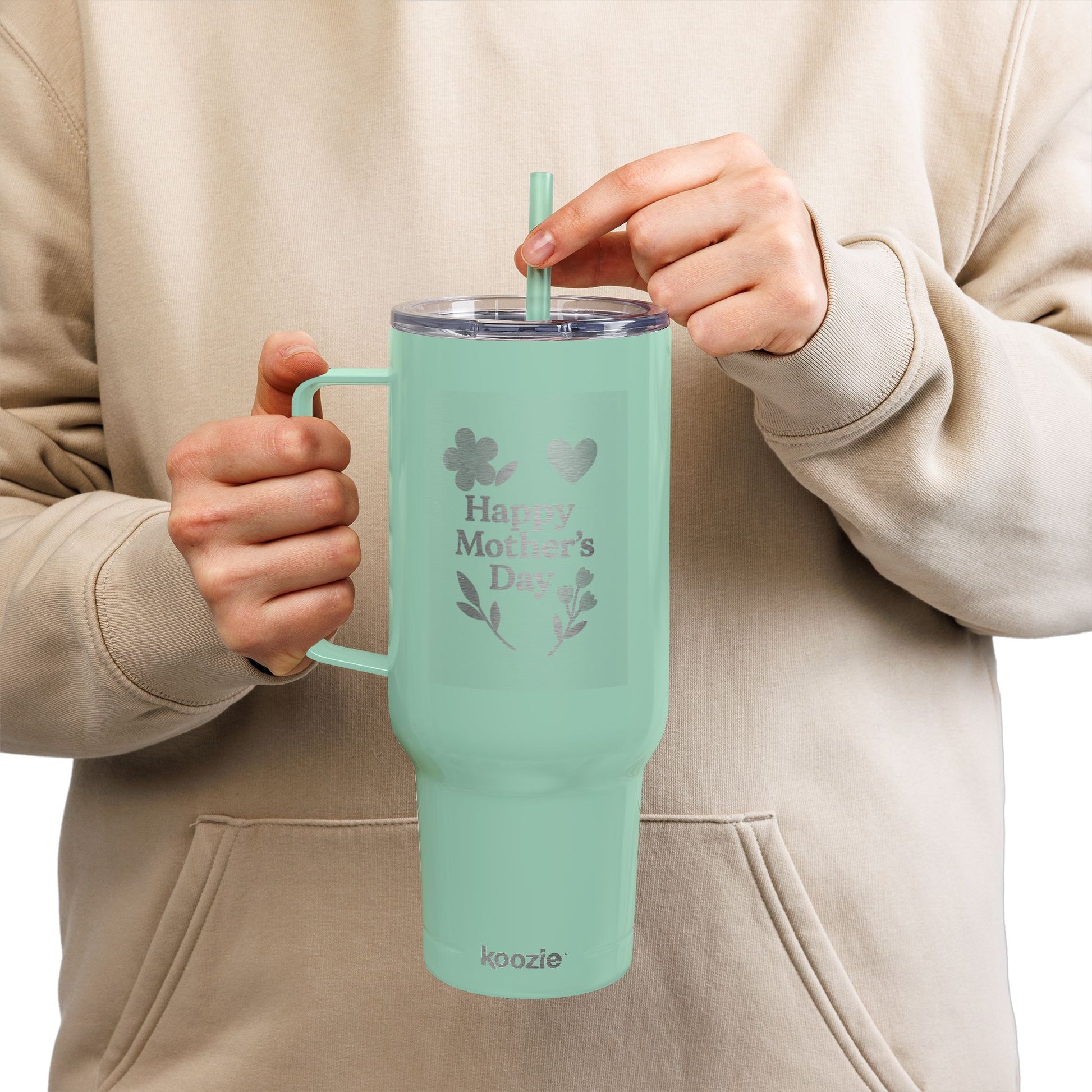 Happy Mother's Day Insulated Tumbler - 40oz with Lid & Straw