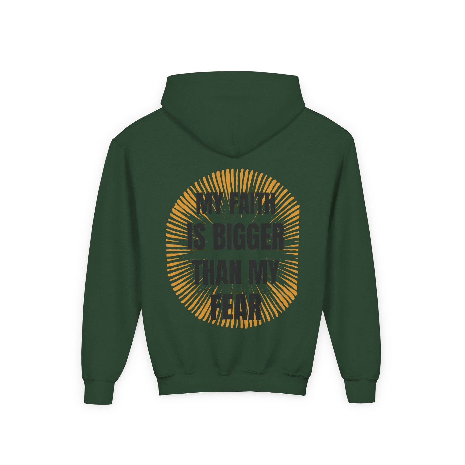 Inspirational Youth Hoodie - "Faith Over Fear" Design