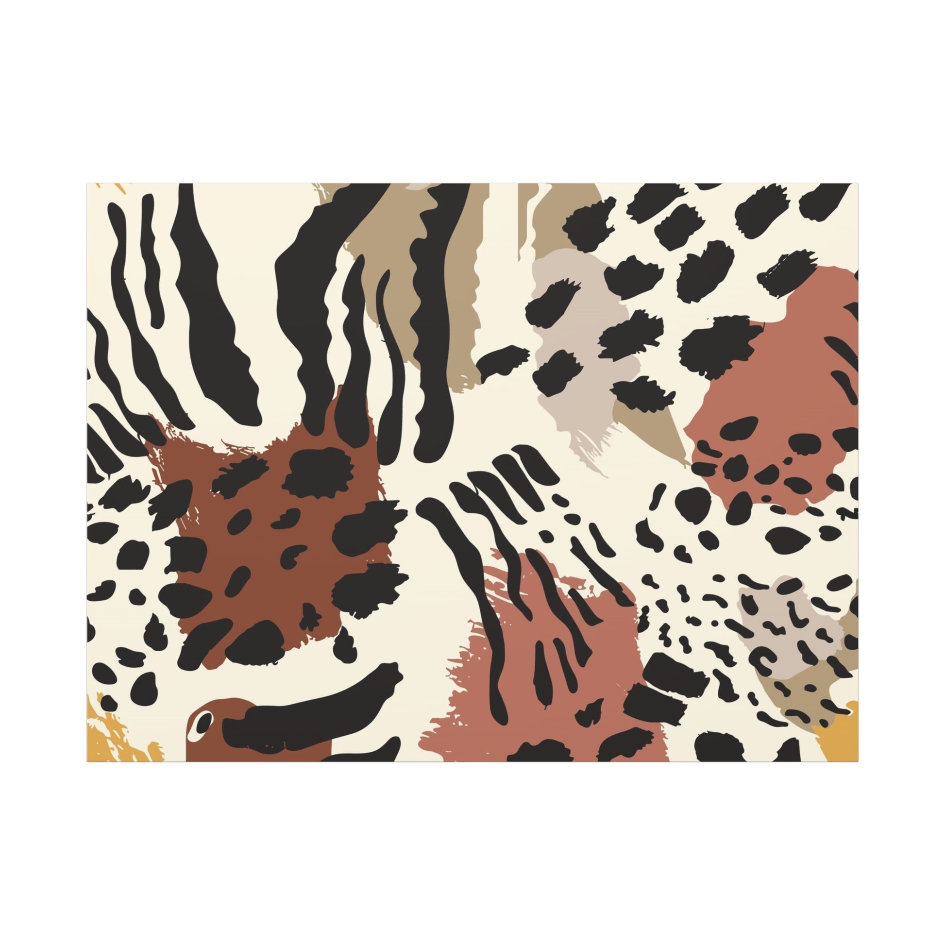 Abstract Animal Print Canvas Art - Modern Home Decor
