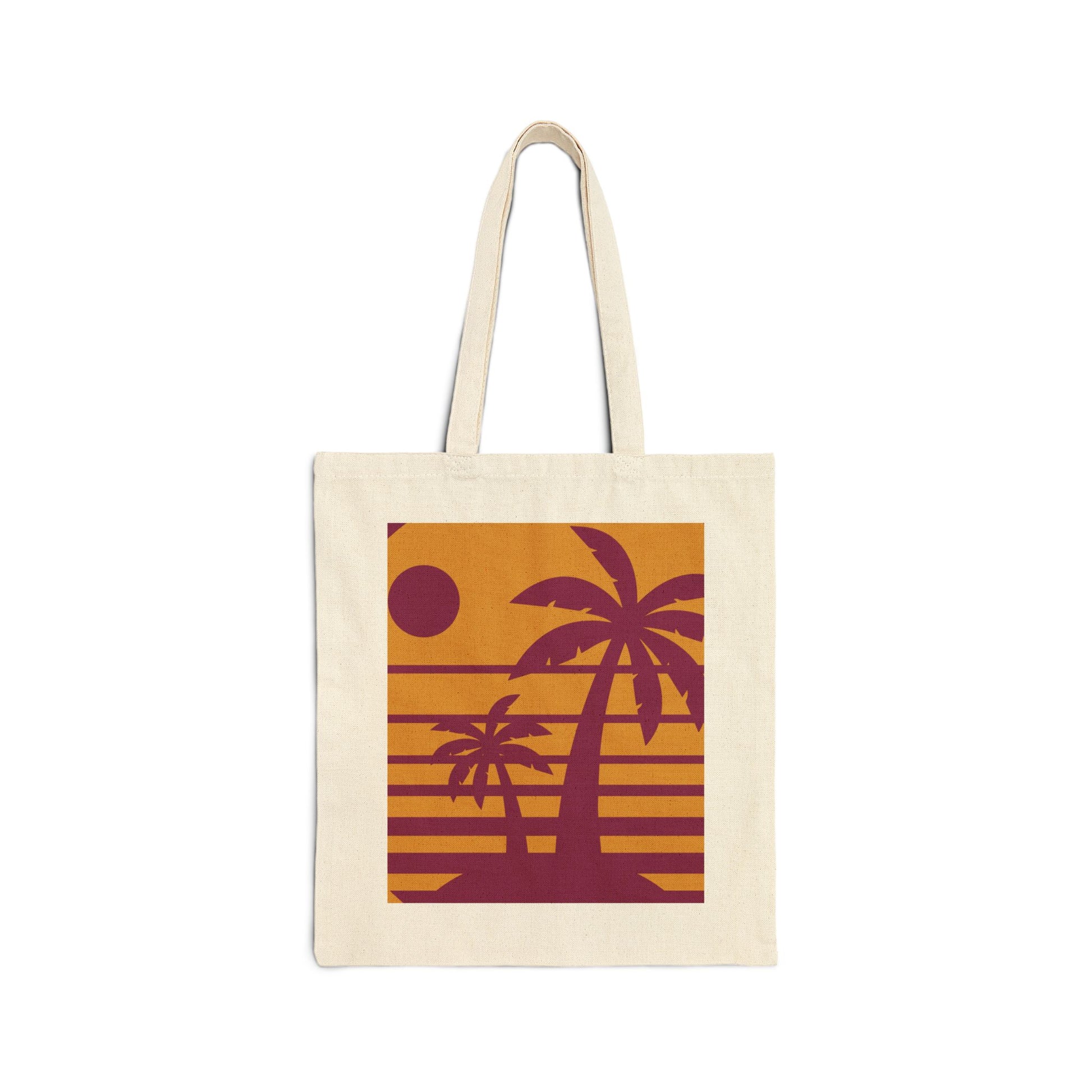 Vibrant Cotton Canvas Tote Bag - Happy and Dazzling Design for Beach Days and Everyday Adventures