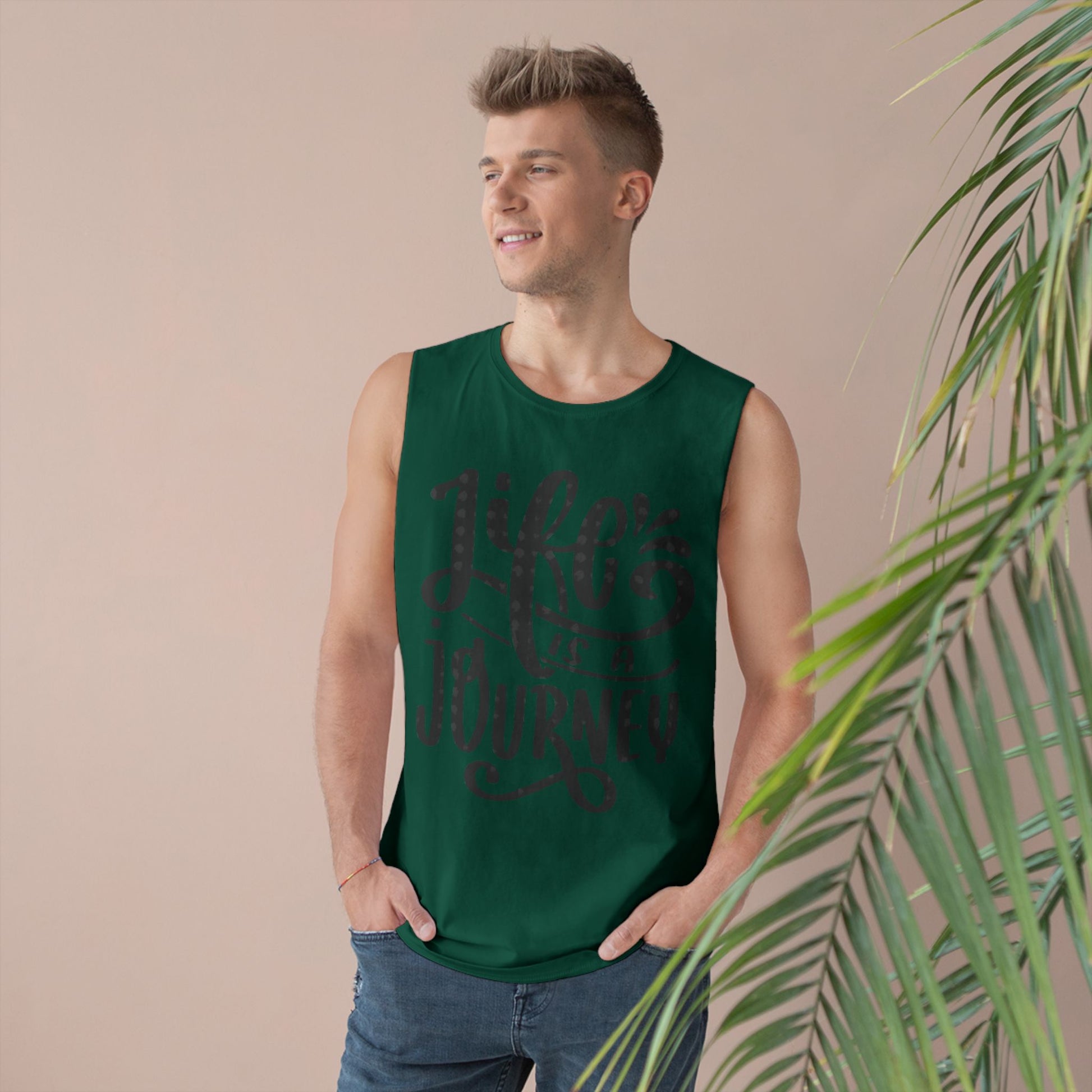 Inspirational Unisex Tank Top - 'Life is a Journey' & 'Things Change Around You'