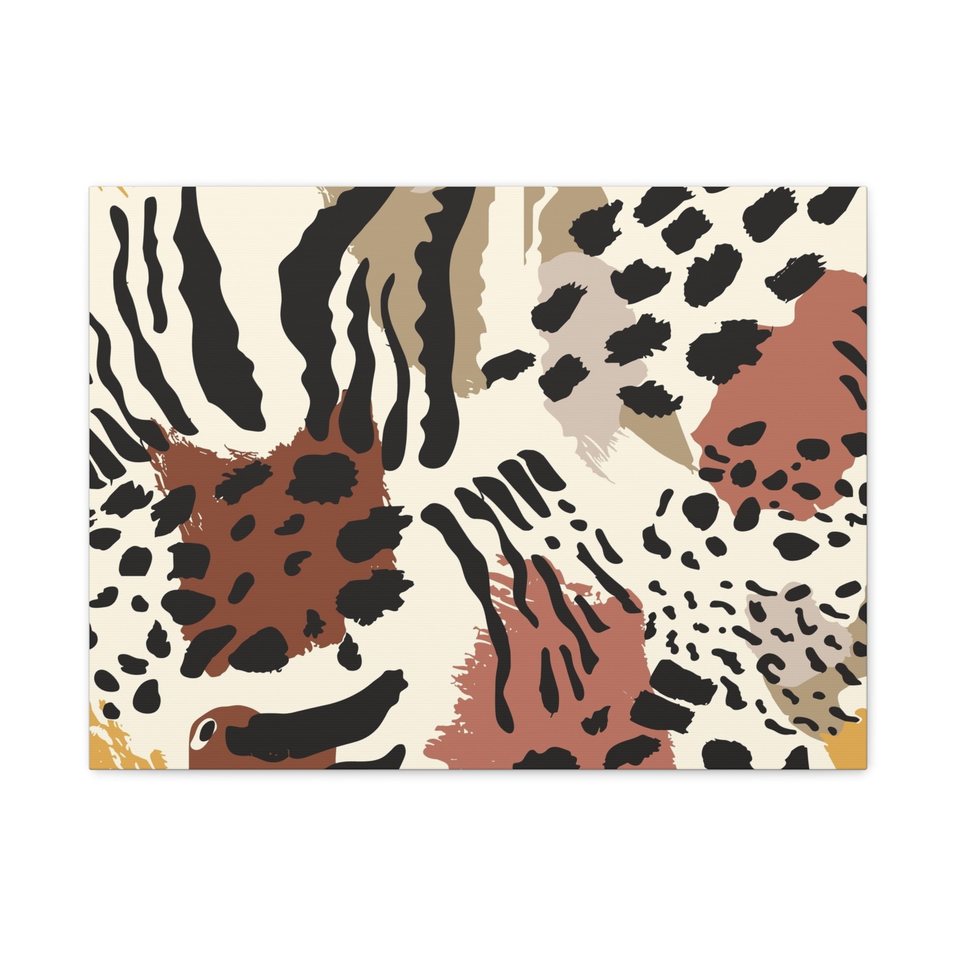 Abstract Animal Print Canvas Art - Modern Home Decor