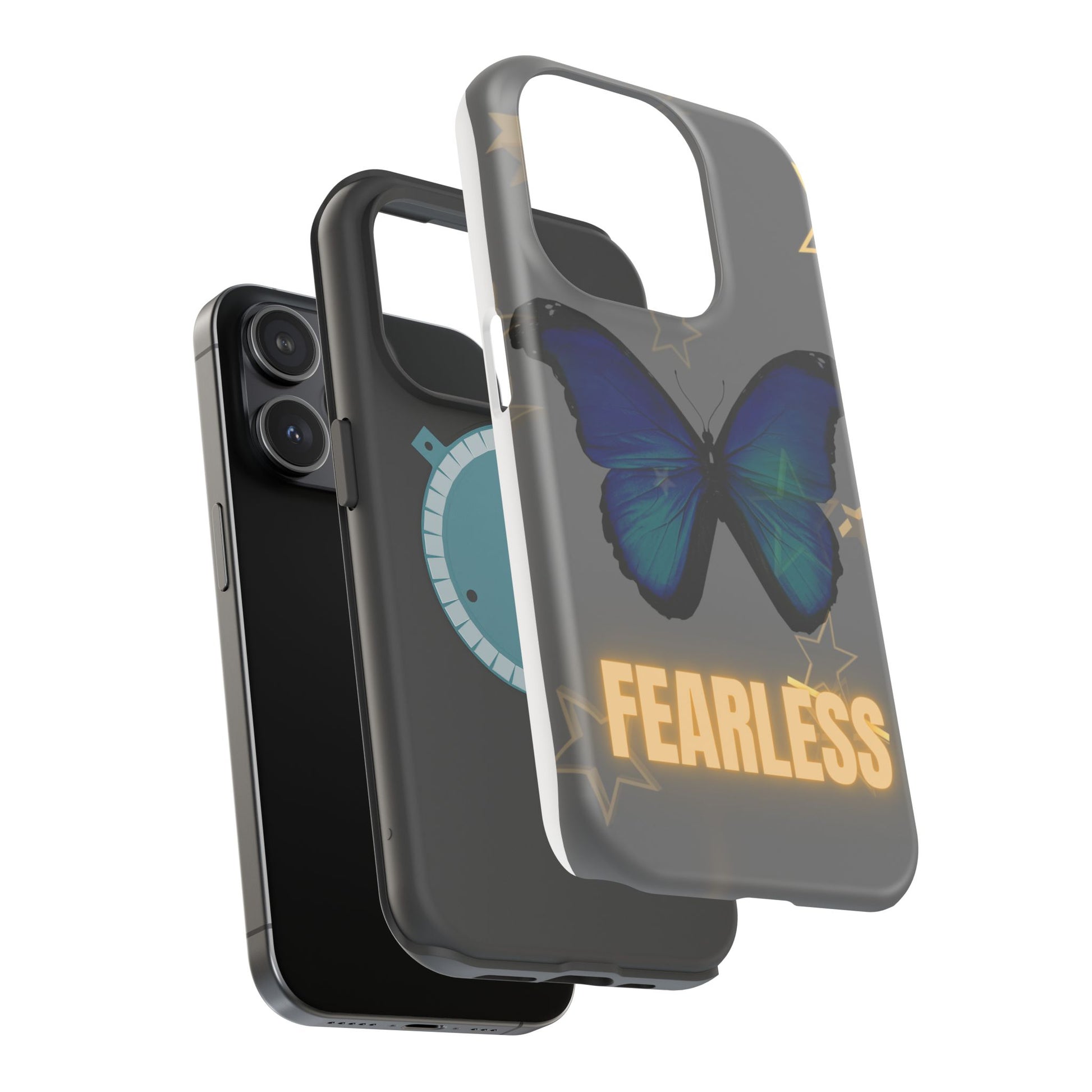 Fearless Butterfly Magnetic Phone Case - Bold and Inspirational Design
