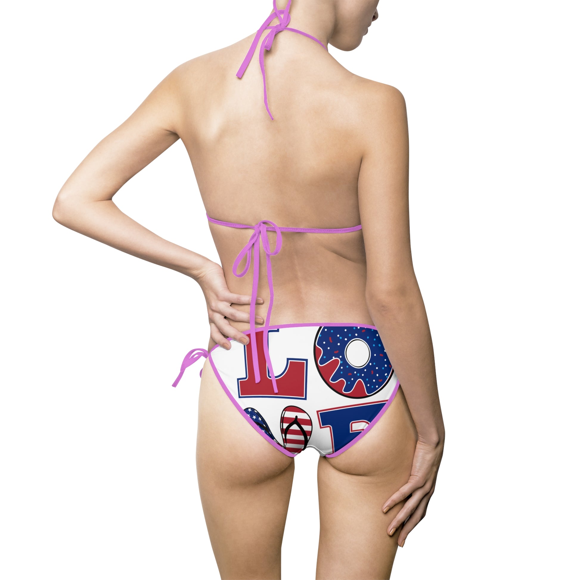 Patriotic Women's Bikini Swimsuit - Fun Summer Beachwear