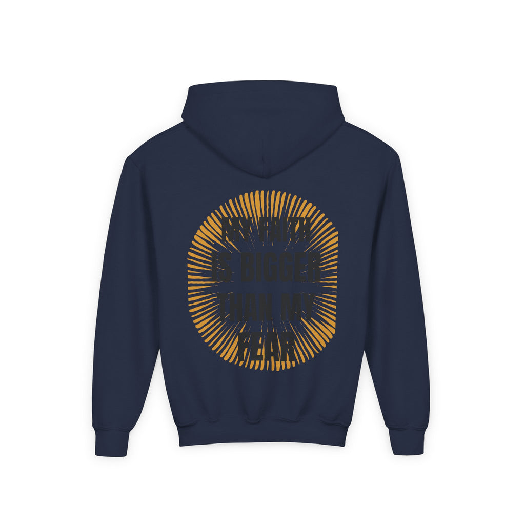 Inspirational Youth Hoodie - "Faith Over Fear" Design