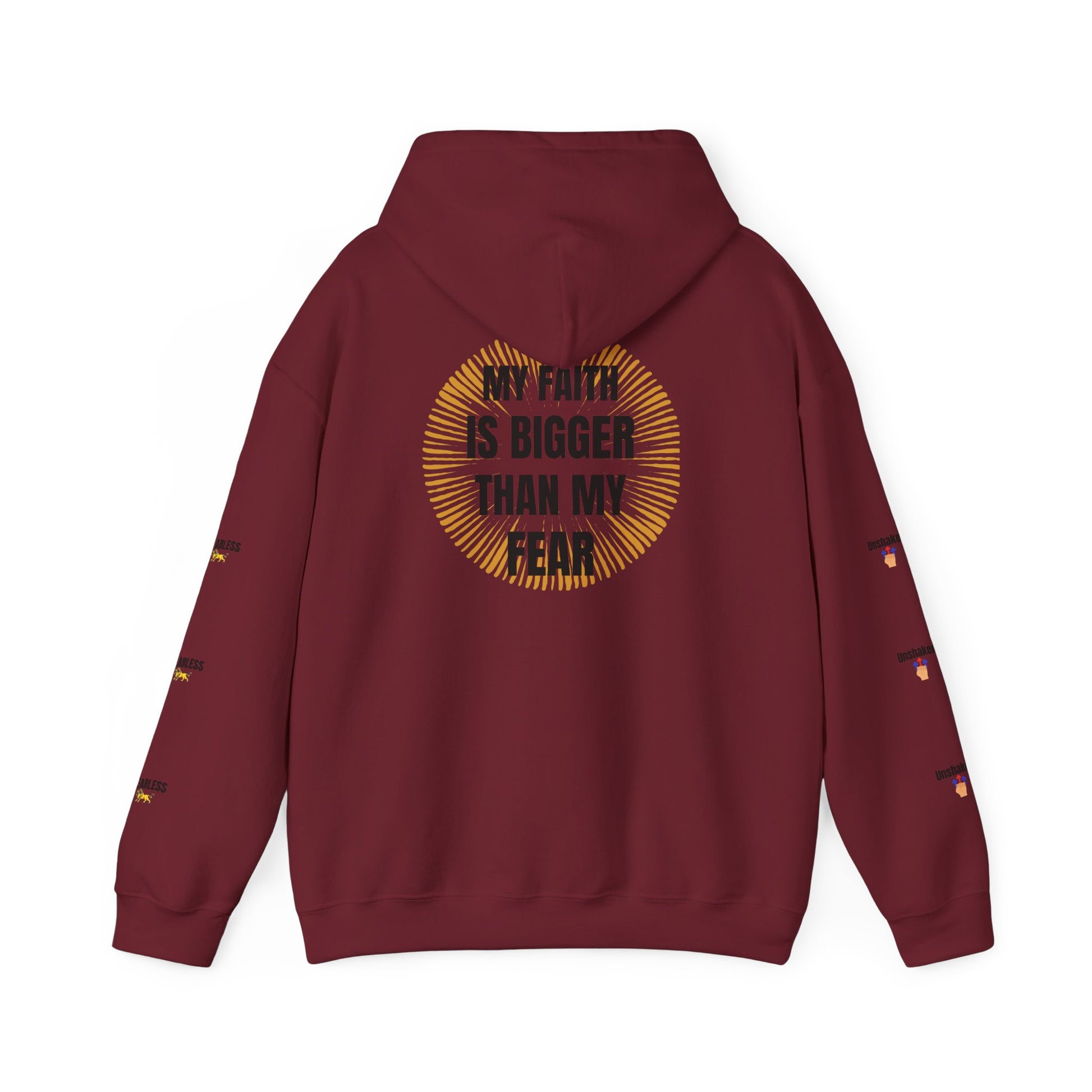 Faith Over Fear Hoodie - Unisex Heavy Blend Sweatshirt for Comfort and Inspiration