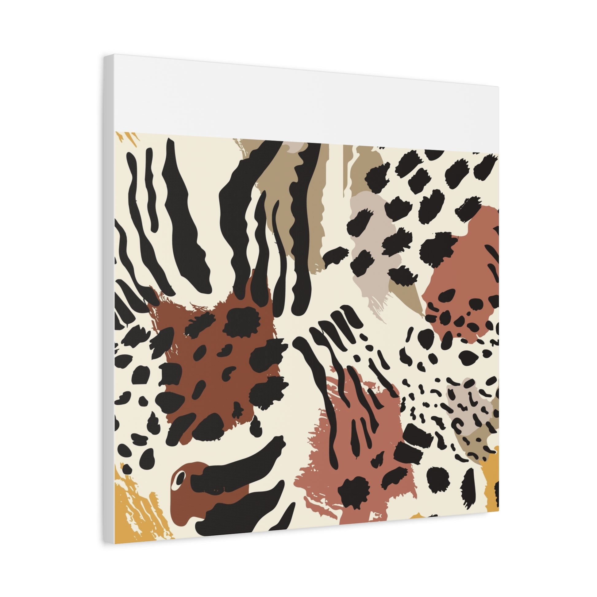 Abstract Animal Print Canvas Art - Modern Home Decor