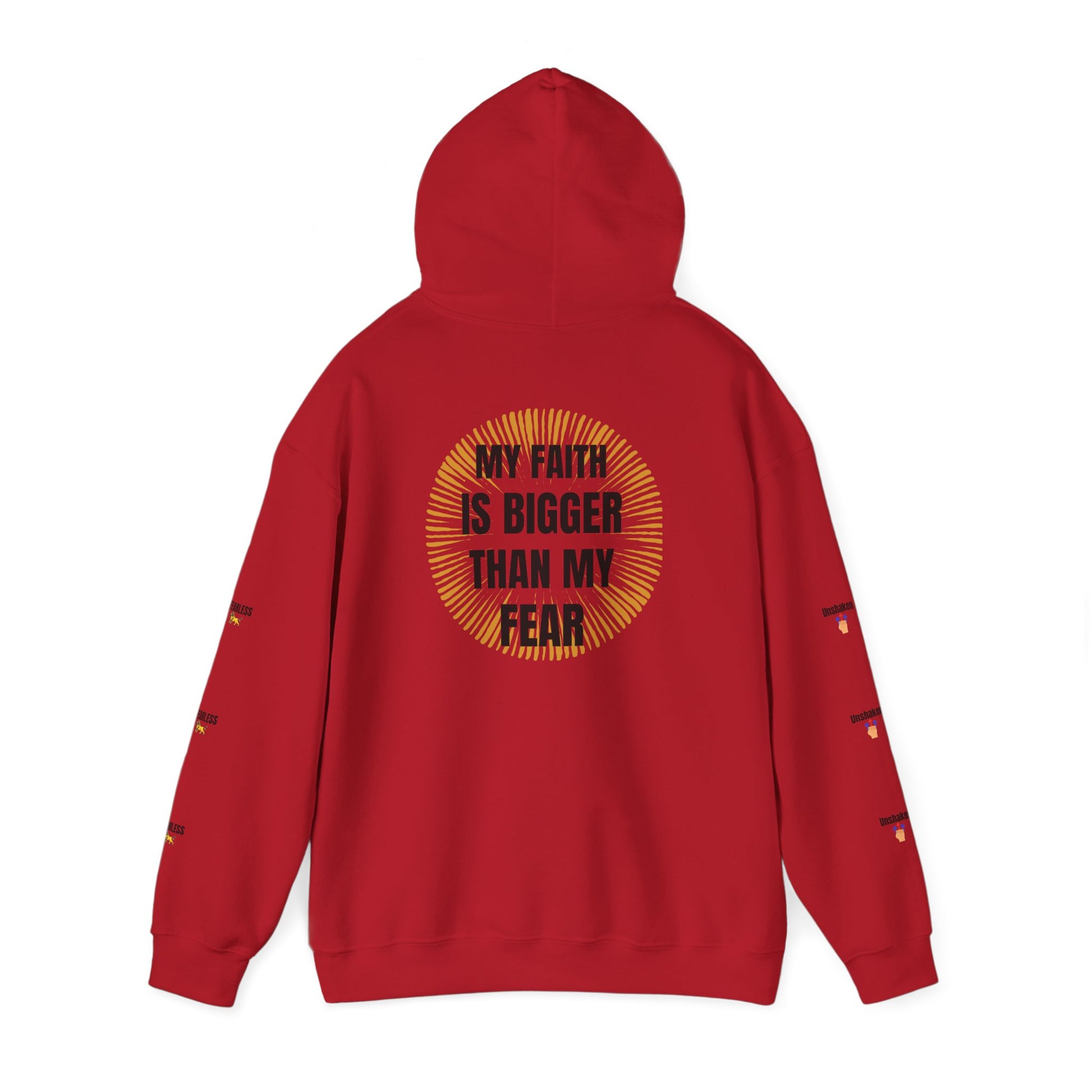 Faith Over Fear Hoodie - Unisex Heavy Blend Sweatshirt for Comfort and Inspiration