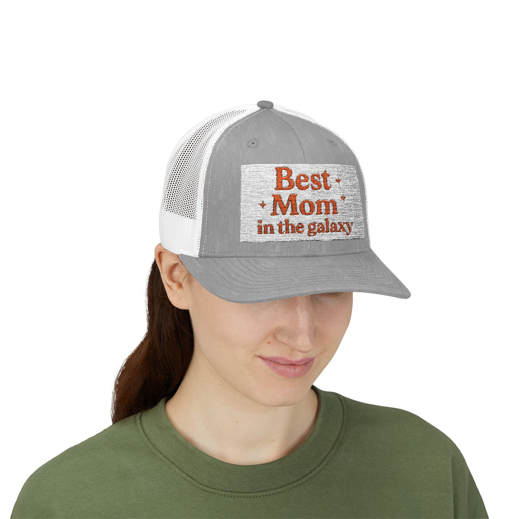 Snapback Trucker Cap - Best Mom in the Galaxy, Gift for Mom, Mother's Day Hat, Personalized Cap, Funny Mom Hat, Unique Women's Gift