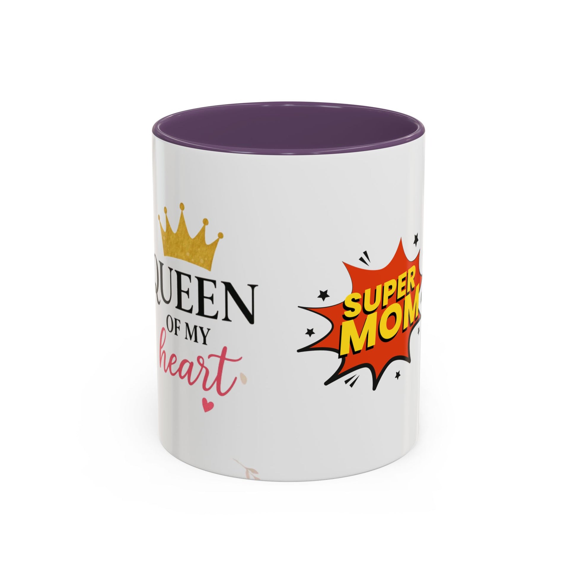 Super Mom Accent Coffee Mug - Perfect Gift for Mother's Day & Birthdays