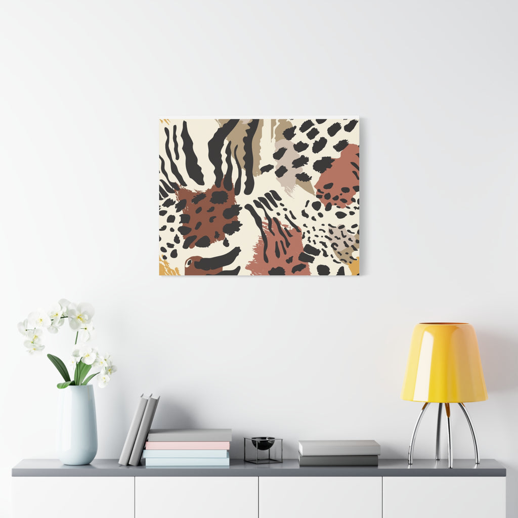Abstract Animal Print Canvas Art - Modern Home Decor