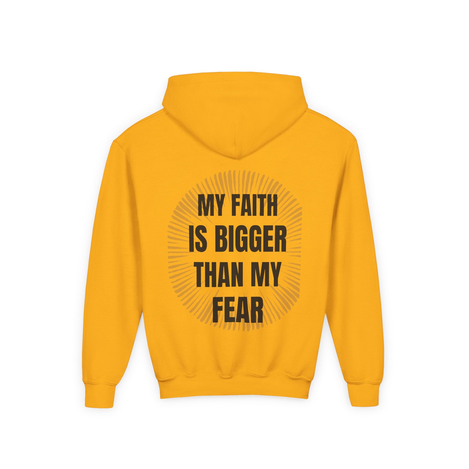 Inspirational Youth Hoodie - "Faith Over Fear" Design