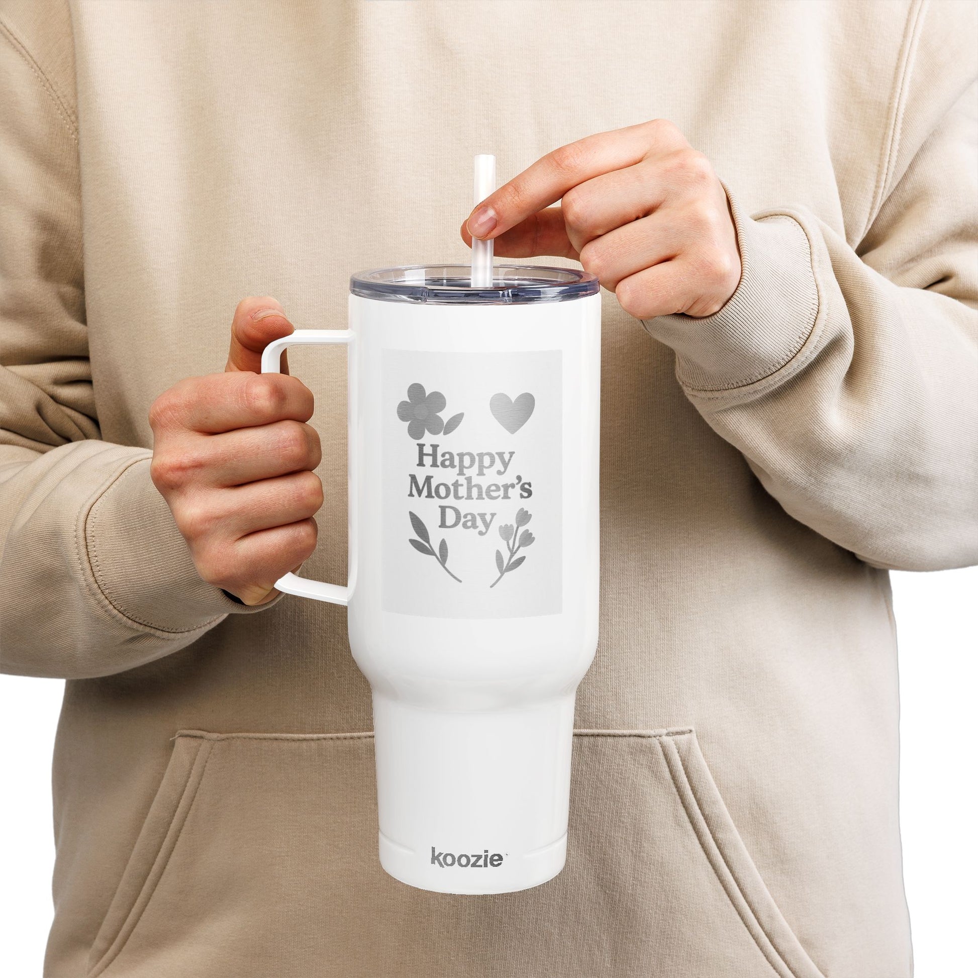 Happy Mother's Day Insulated Tumbler - 40oz with Lid & Straw