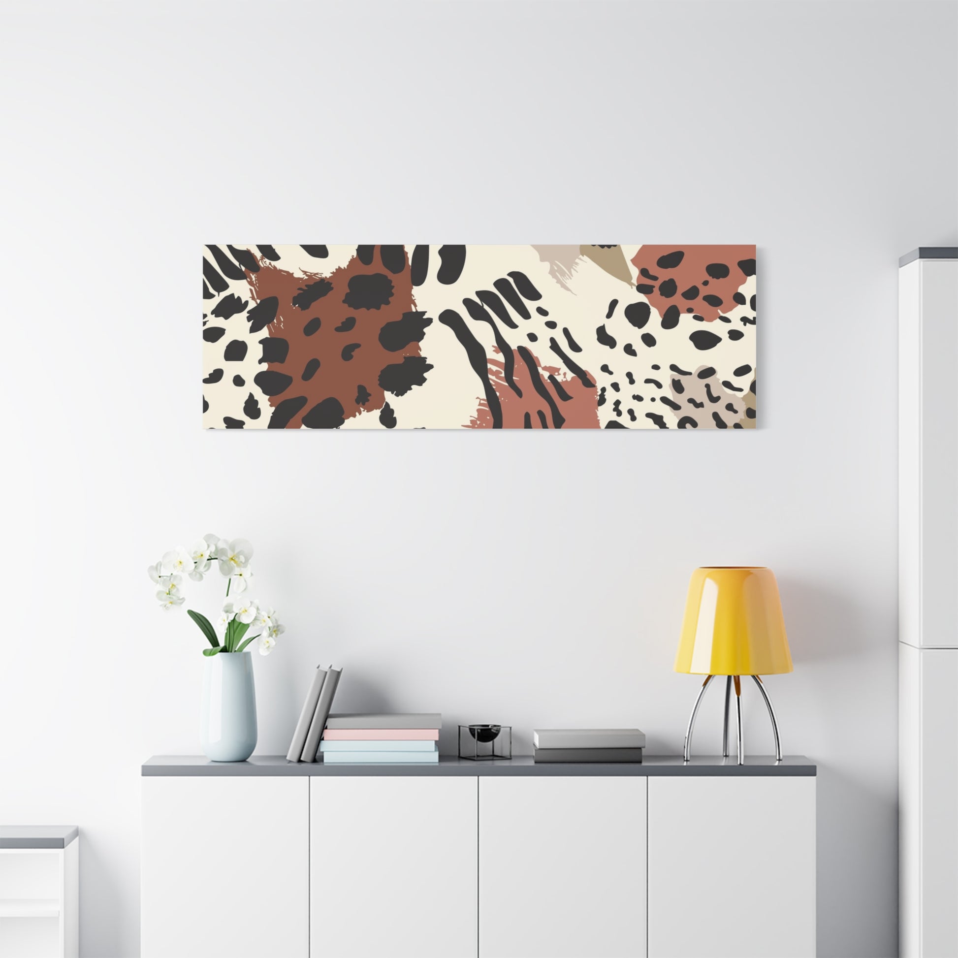 Abstract Animal Print Canvas Art - Modern Home Decor