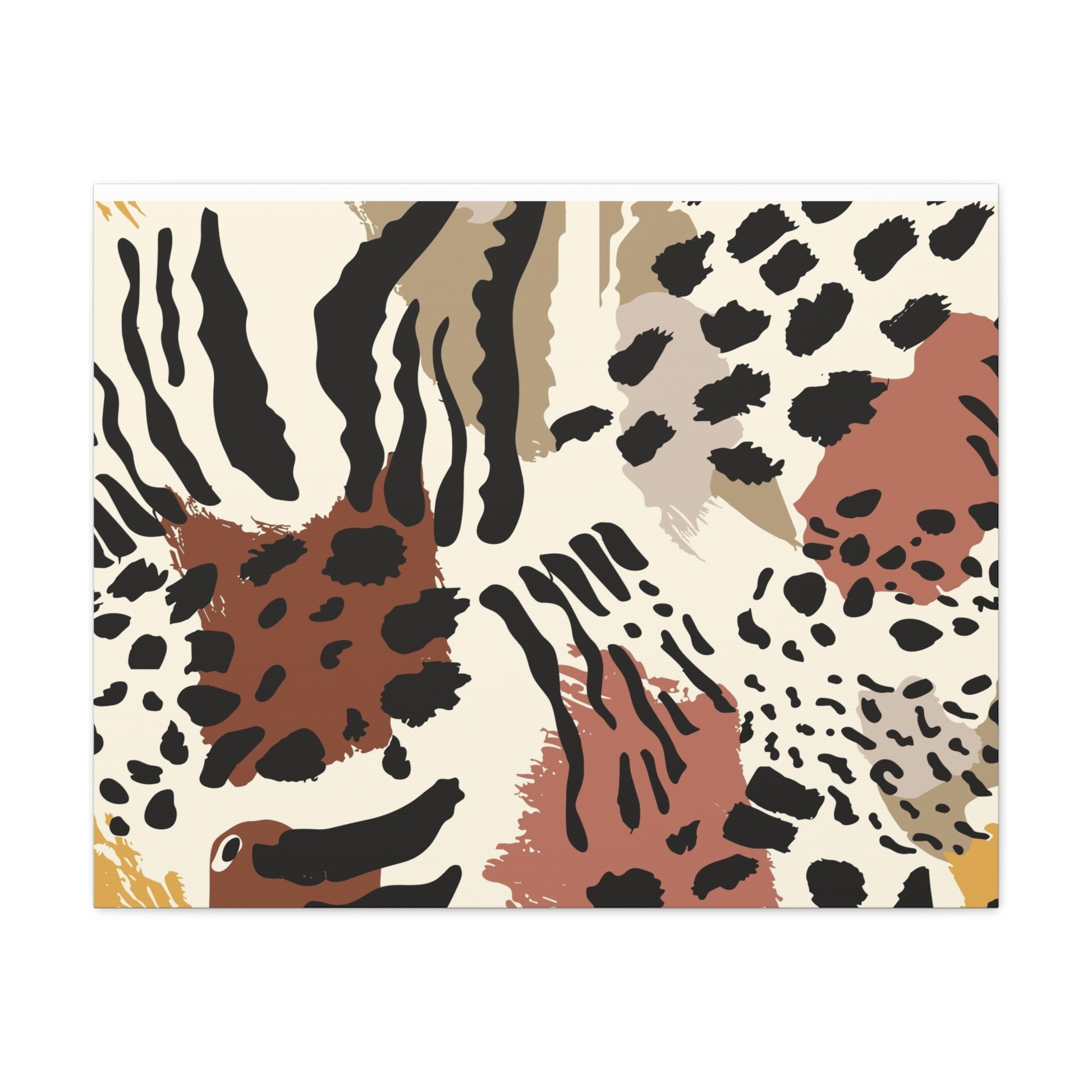 Abstract Animal Print Canvas Art - Modern Home Decor