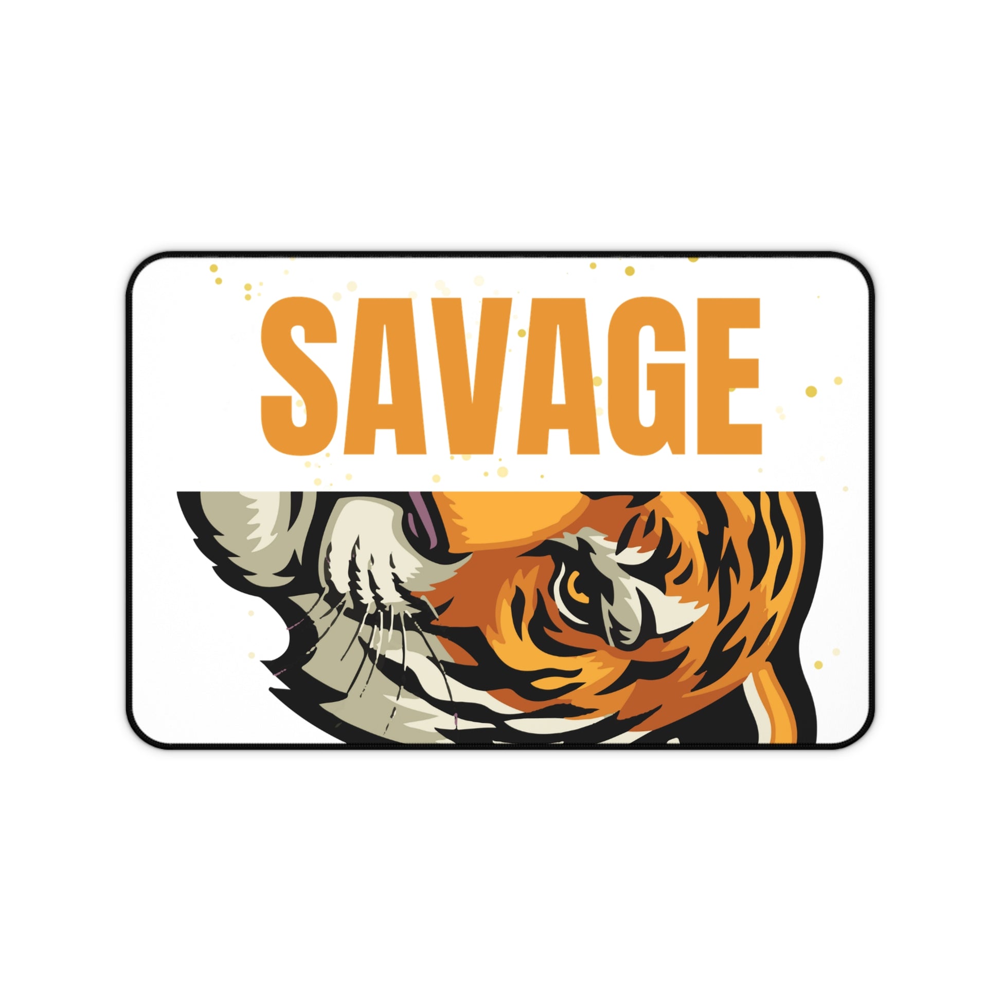 Savage Tiger Desk Mat | Bold Office Decor, Animal Lover Gift, Gaming Mouse Pad, Stylish Workspace Addition