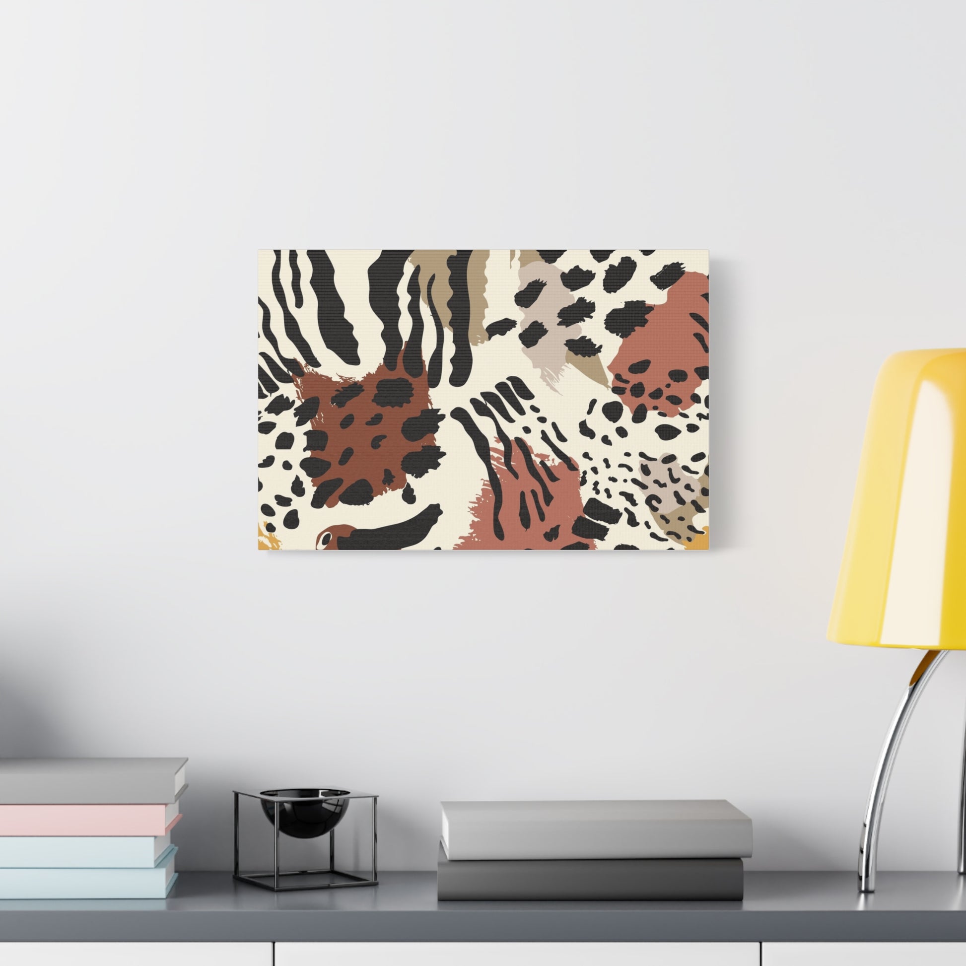Abstract Animal Print Canvas Art - Modern Home Decor