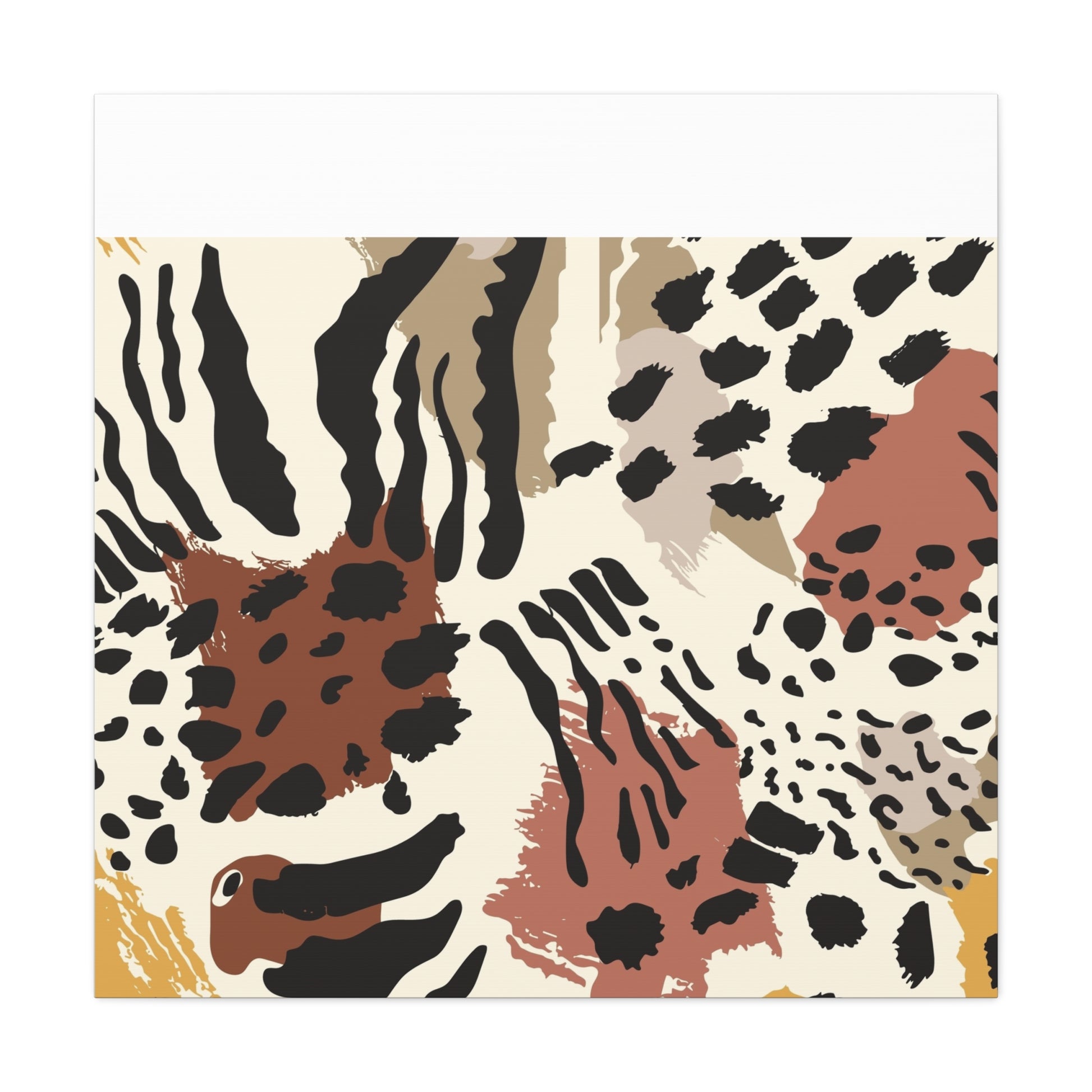 Abstract Animal Print Canvas Art - Modern Home Decor
