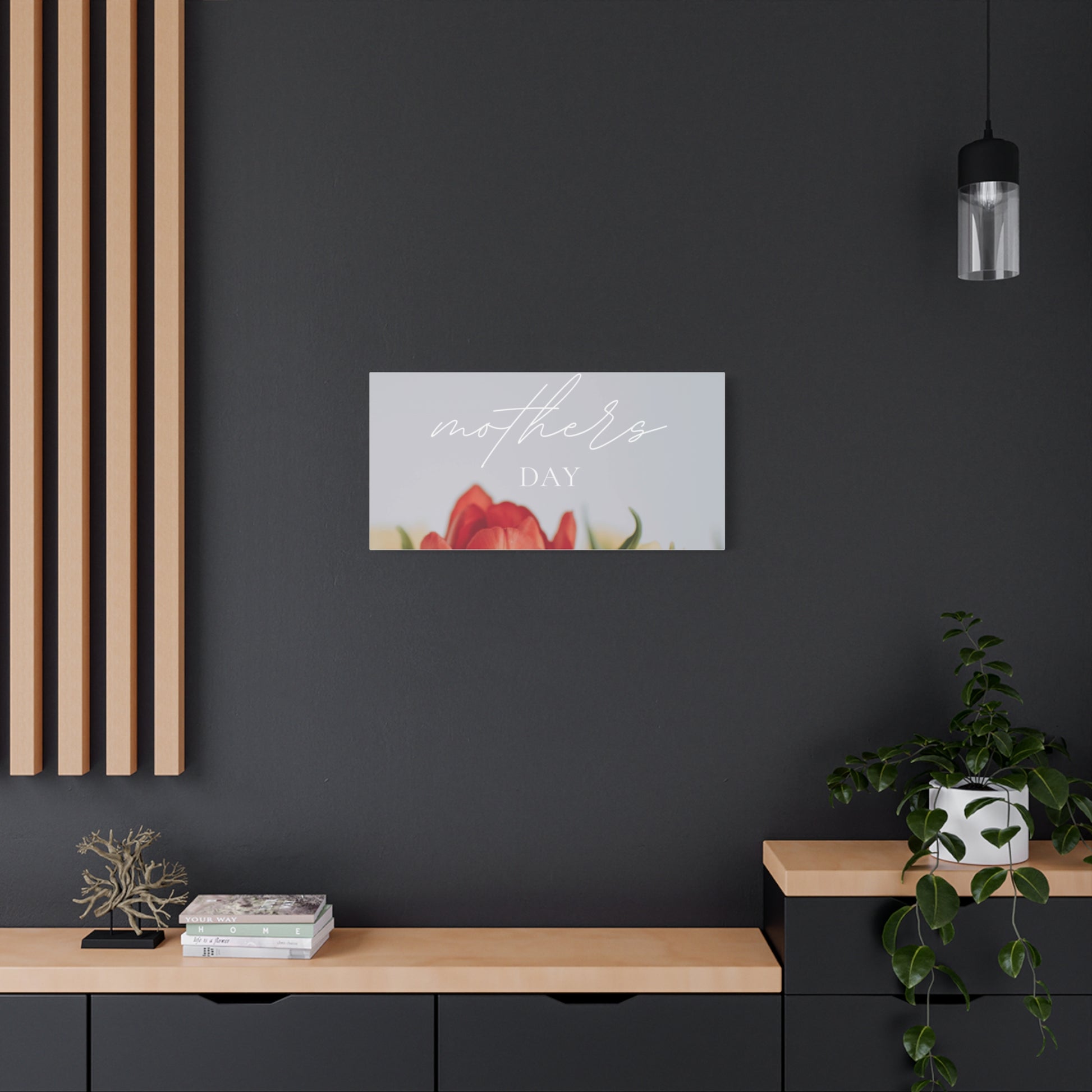 Mother's Day Matte Canvas Wall Art - Floral Design