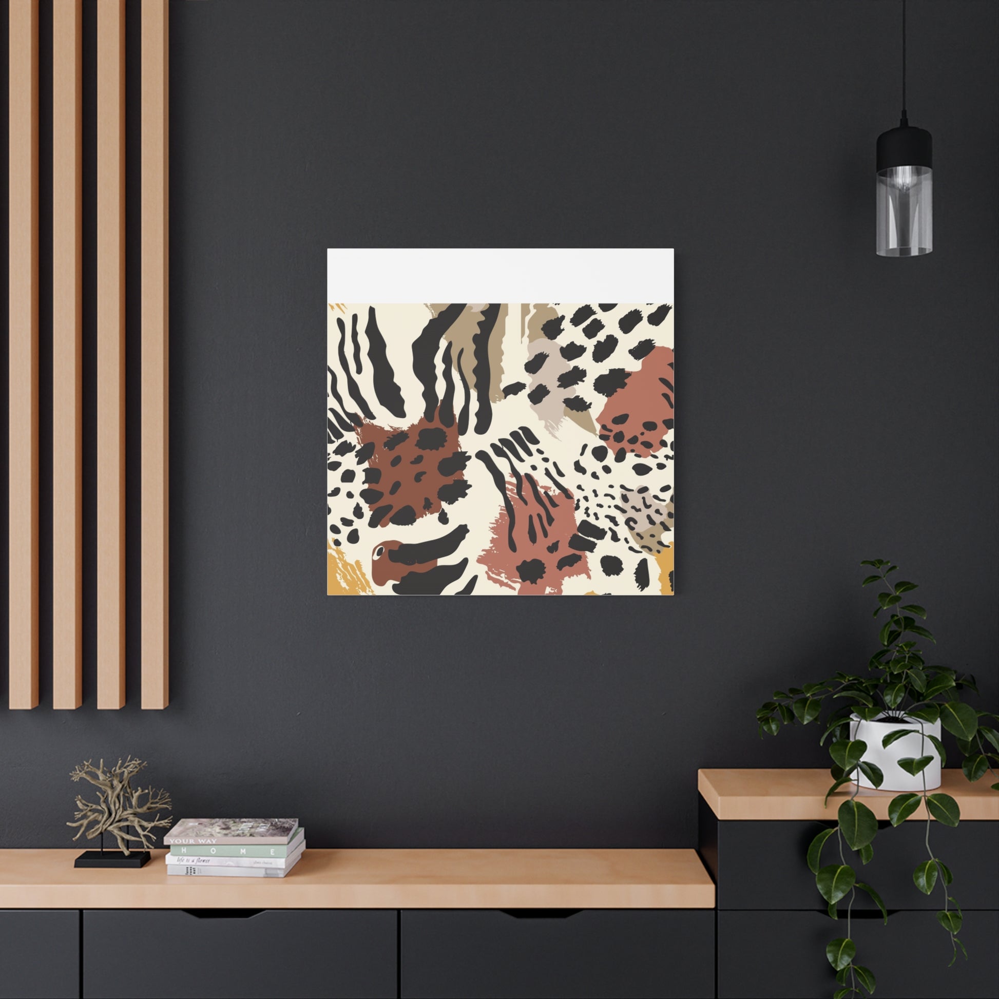 Abstract Animal Print Canvas Art - Modern Home Decor